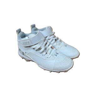 Under Armour Harper 7 Mid RM GS 'White' 12K Youth Baseball Cleats (used)